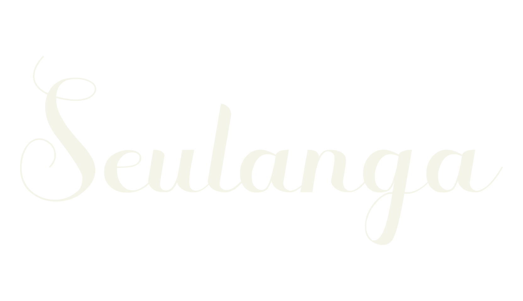 Seulanga, cursive font preview