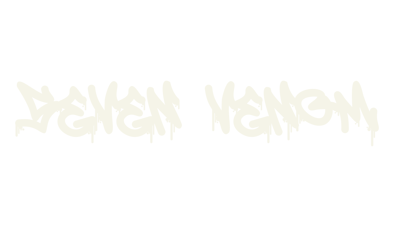 Seven Venom, dripping font preview