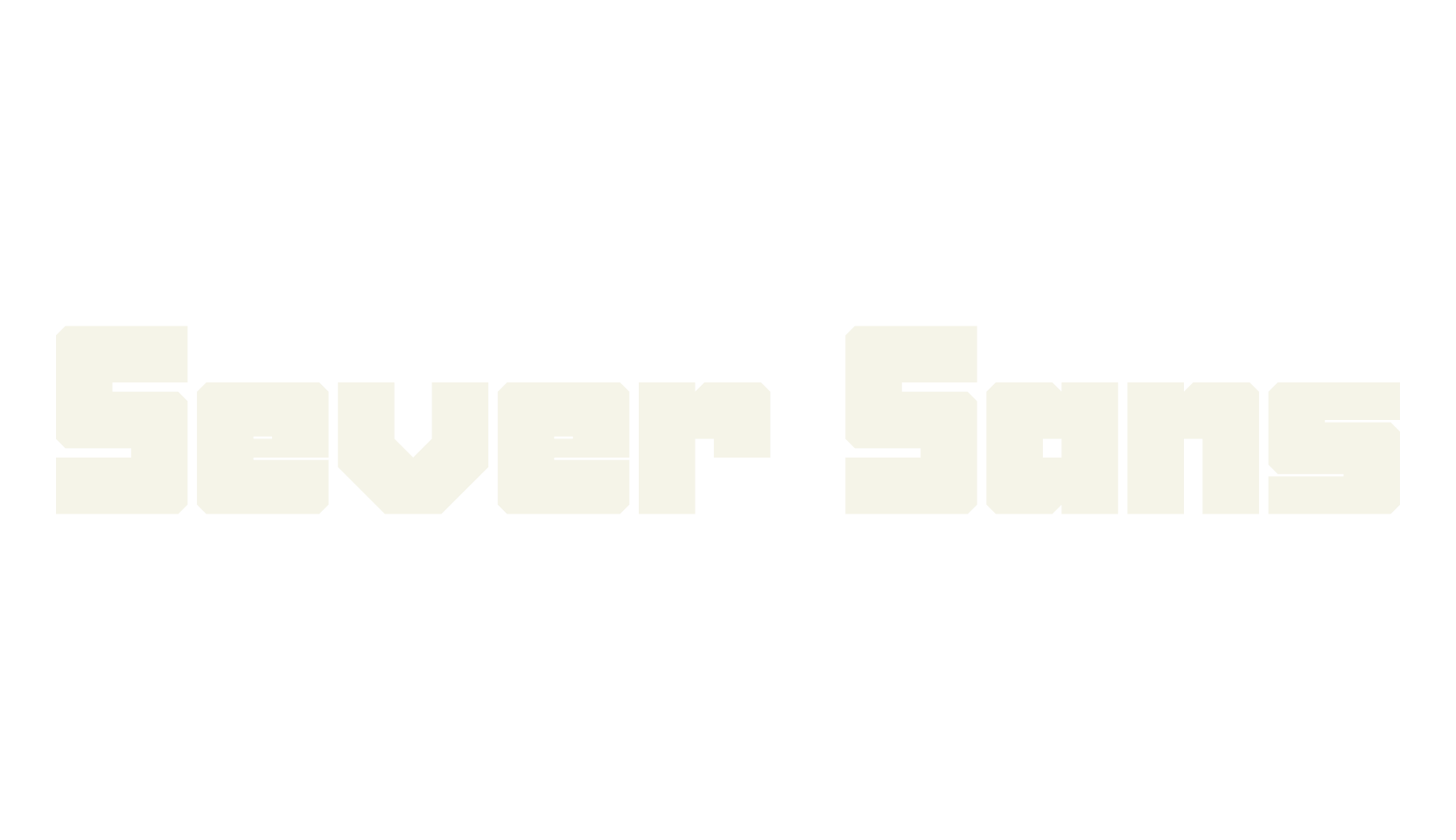 Sever Sans, basic font preview