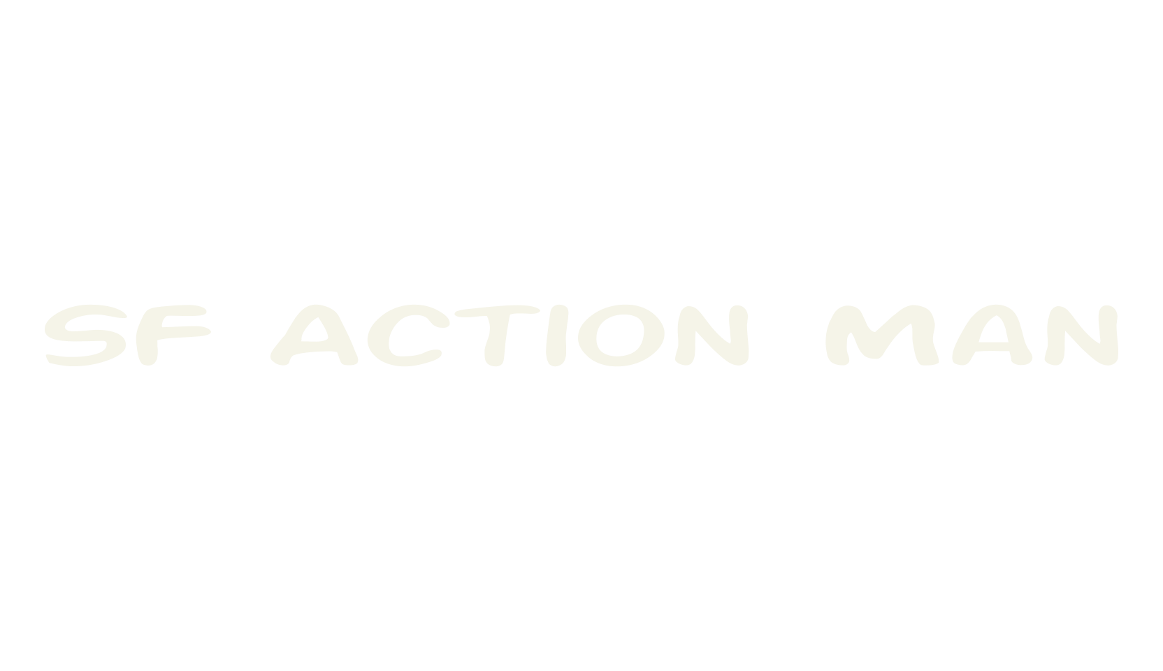 SF Action Man, display market font preview