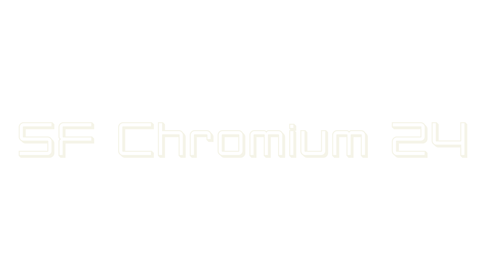 SF Chromium 24, display market font preview