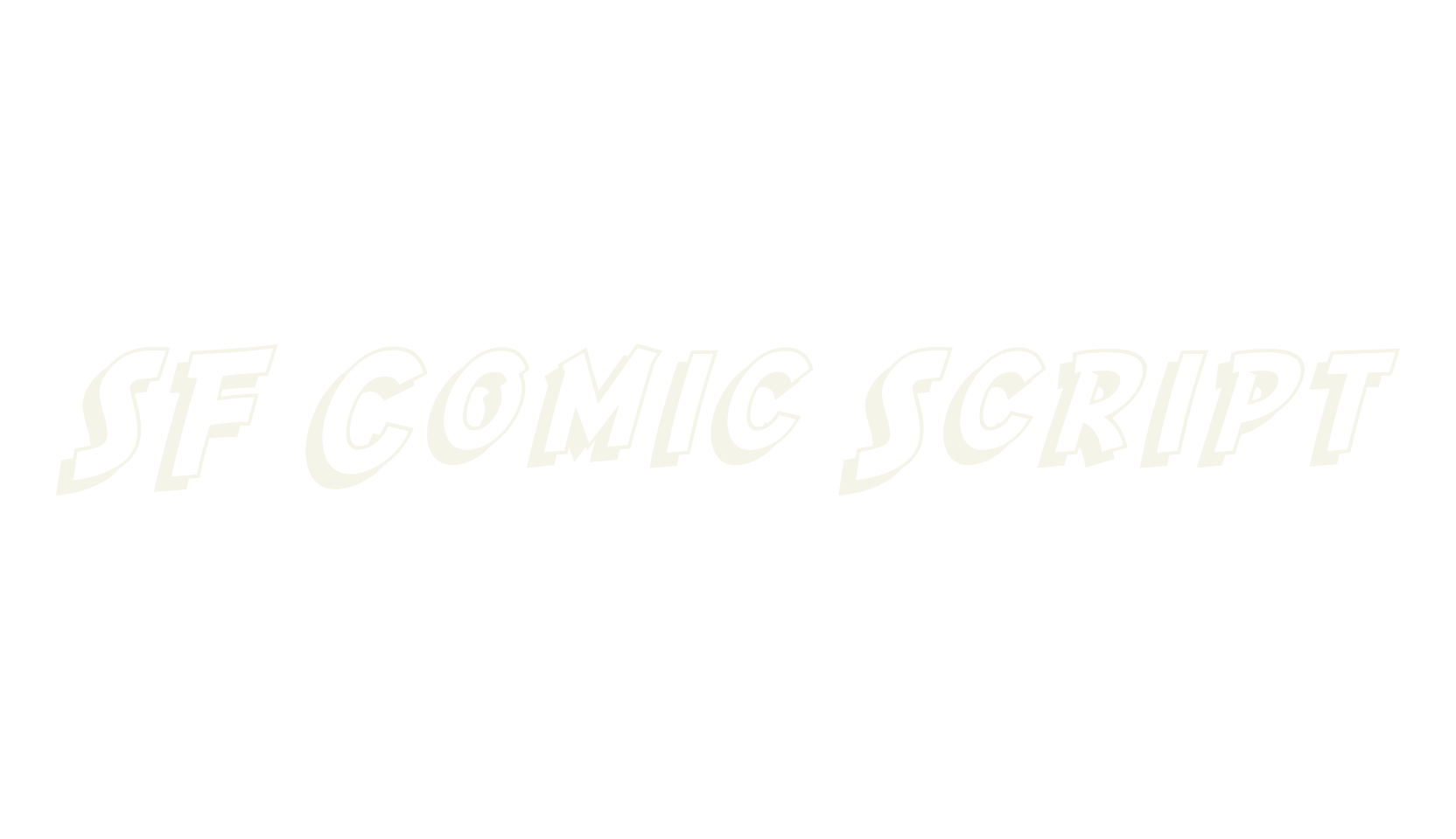 SF Comic Script, display market font preview