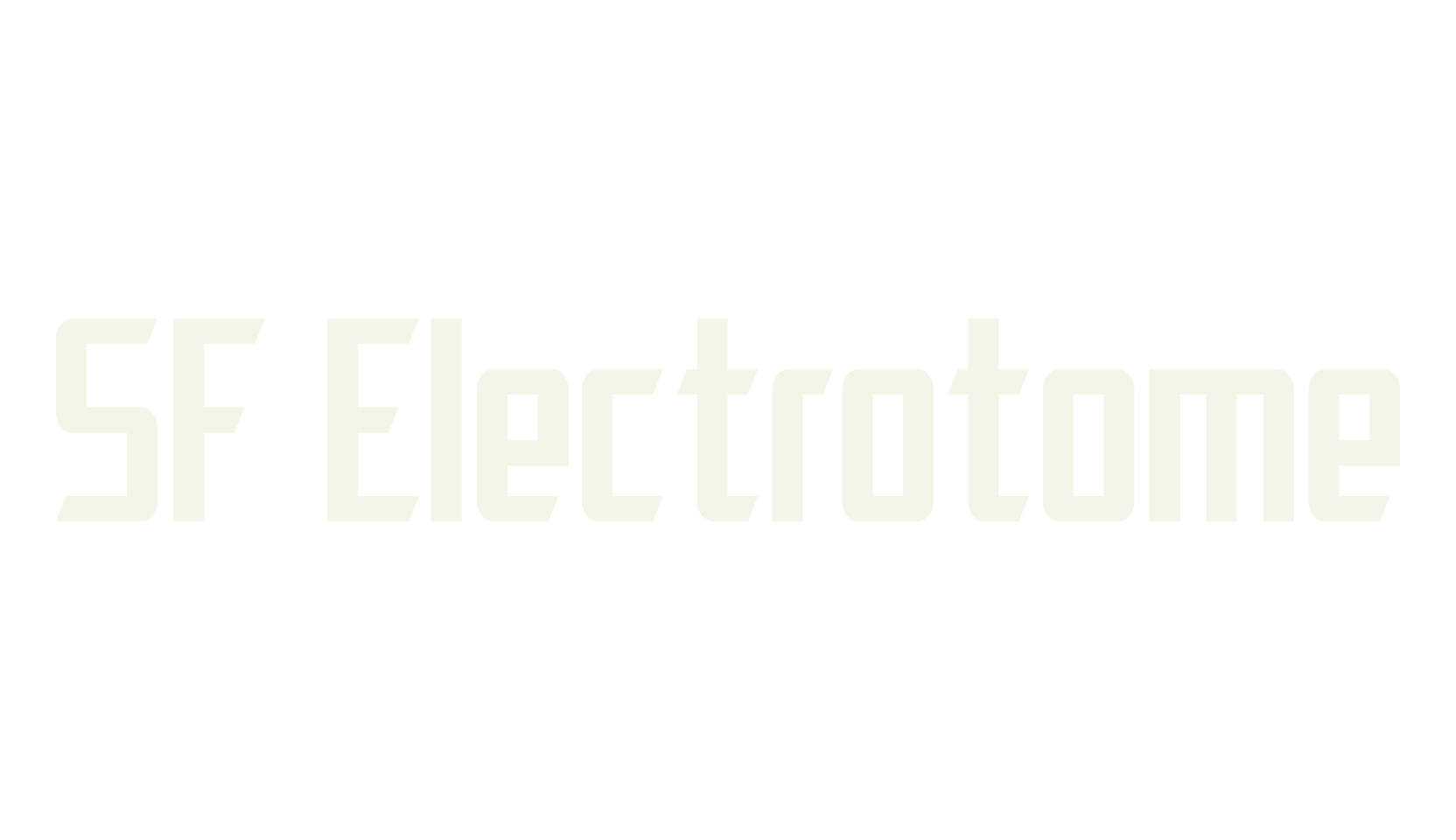 SF Electrotome, display market font preview
