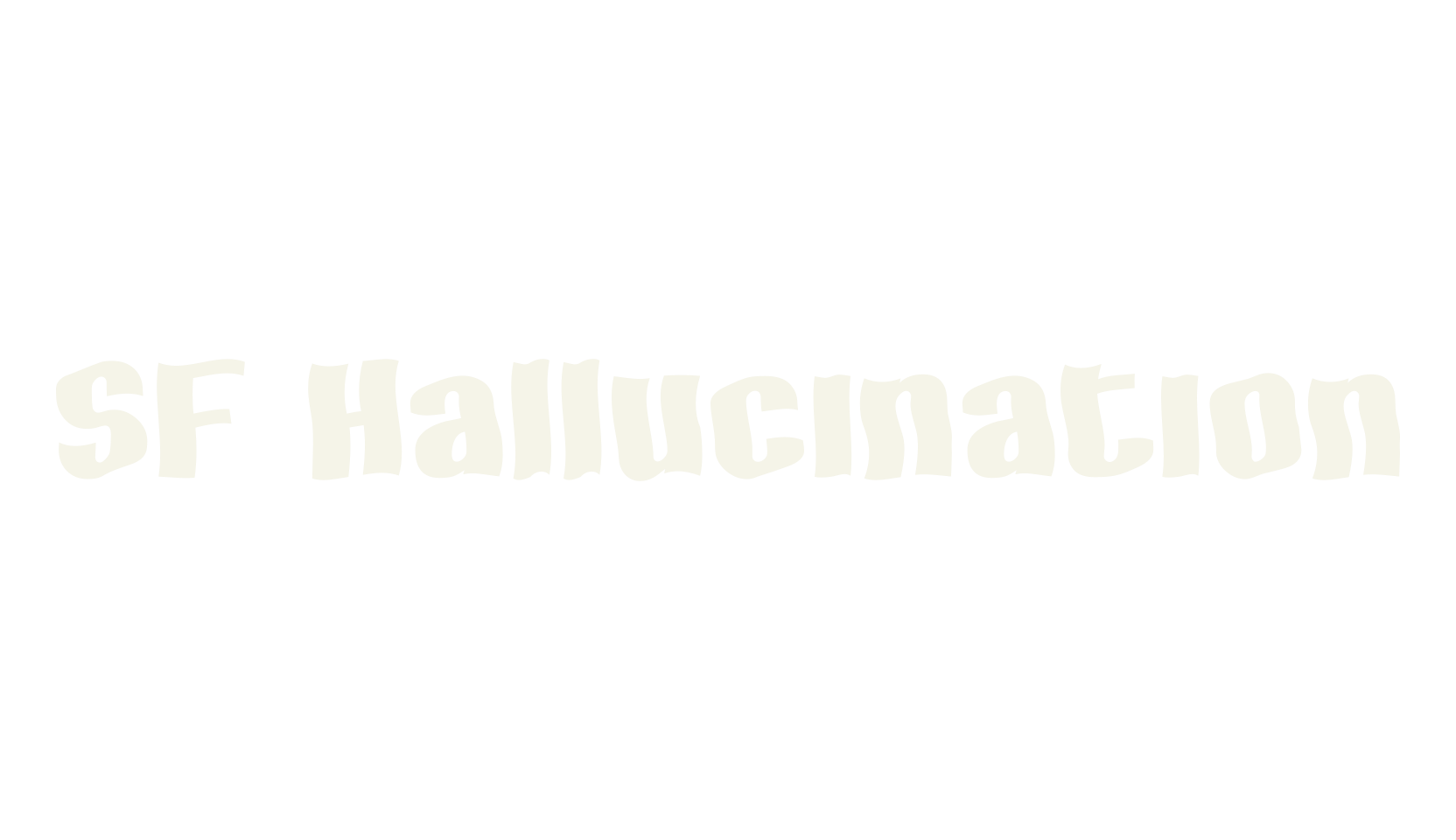 SF Hallucination, display market font preview