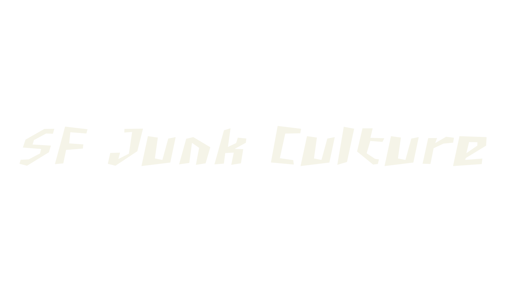 SF Junk Culture, display market font preview