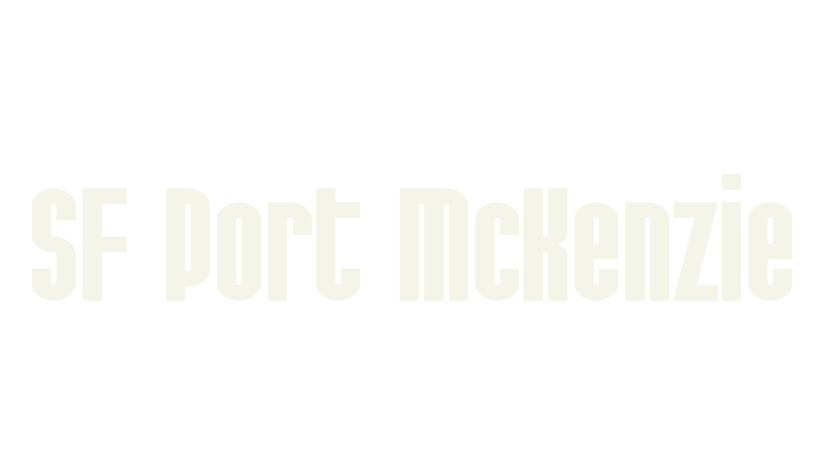 SF Port McKenzie, condensed font preview