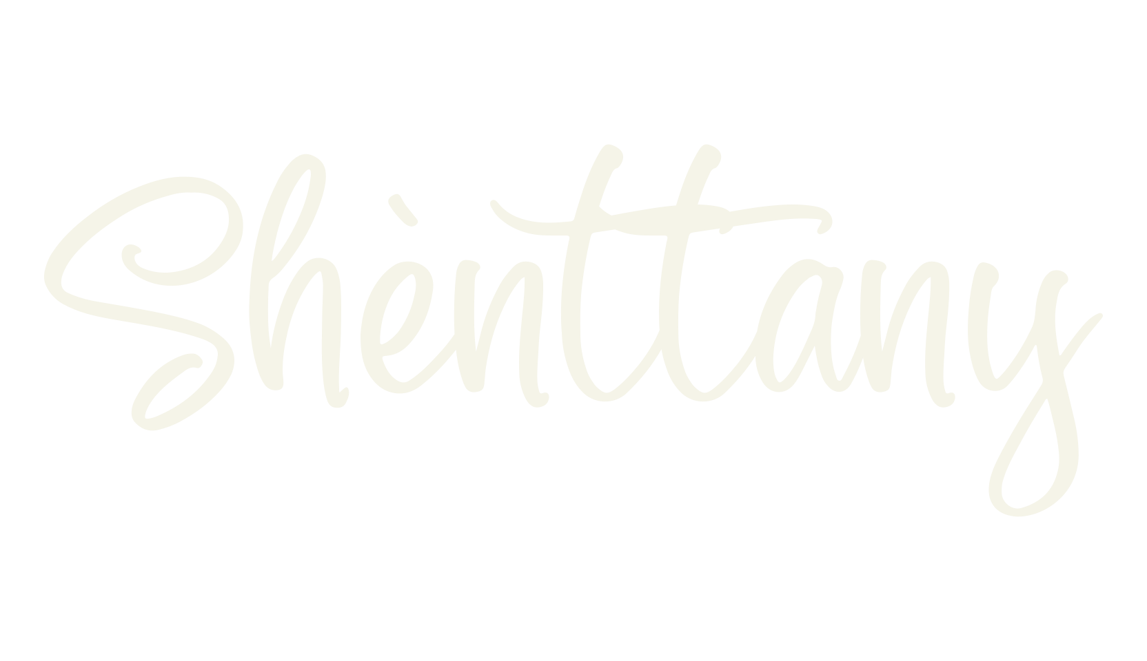 Shènttany, cursive font preview