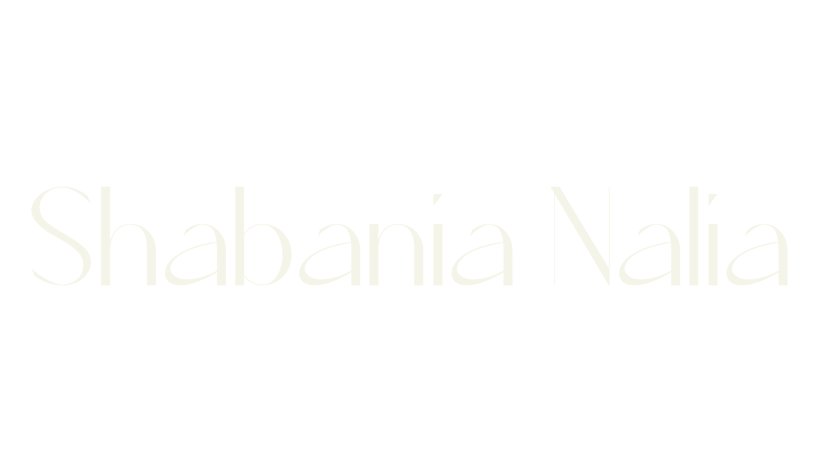 Shabania Nalia, wedding font preview
