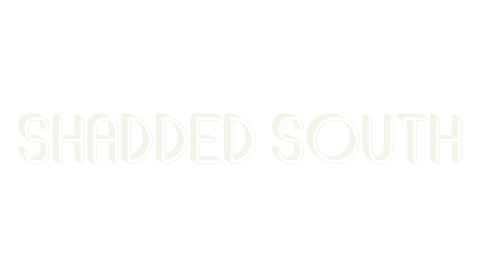 Shadded South, shadow font preview
