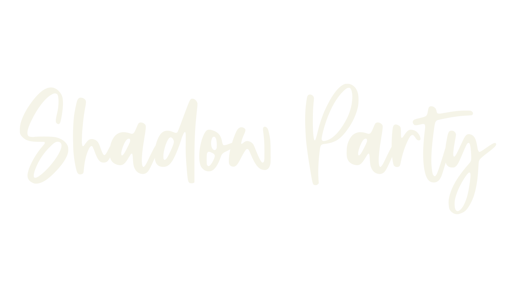 Shadow Party, fashion script font preview