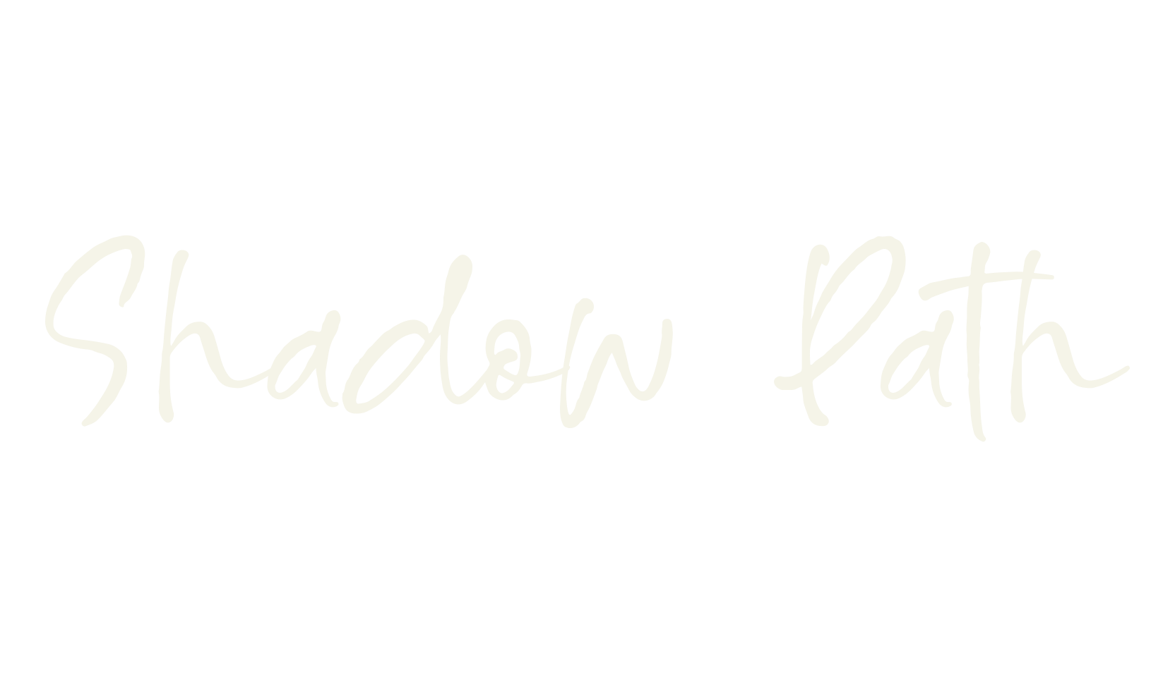Shadow Path, script font preview