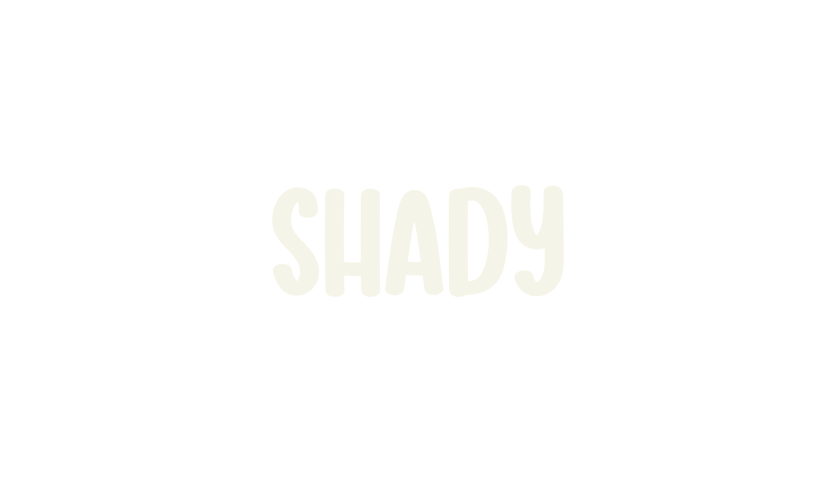 Shady, handwriting font preview