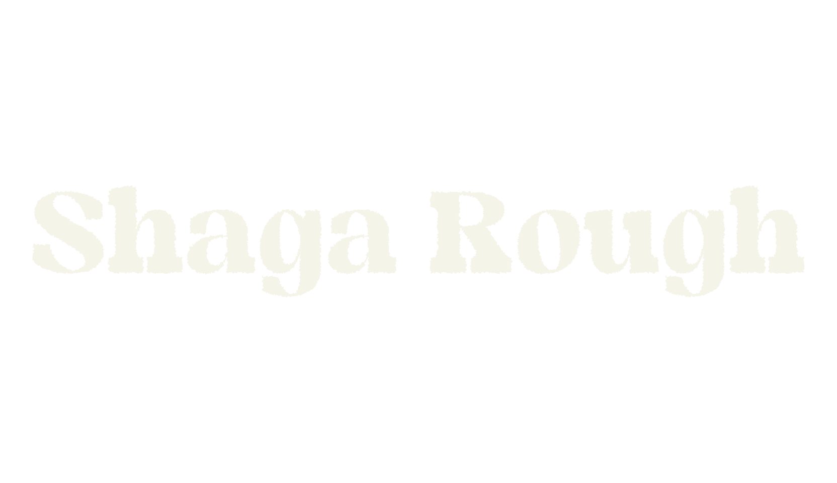 Shaga Rough, retro font preview