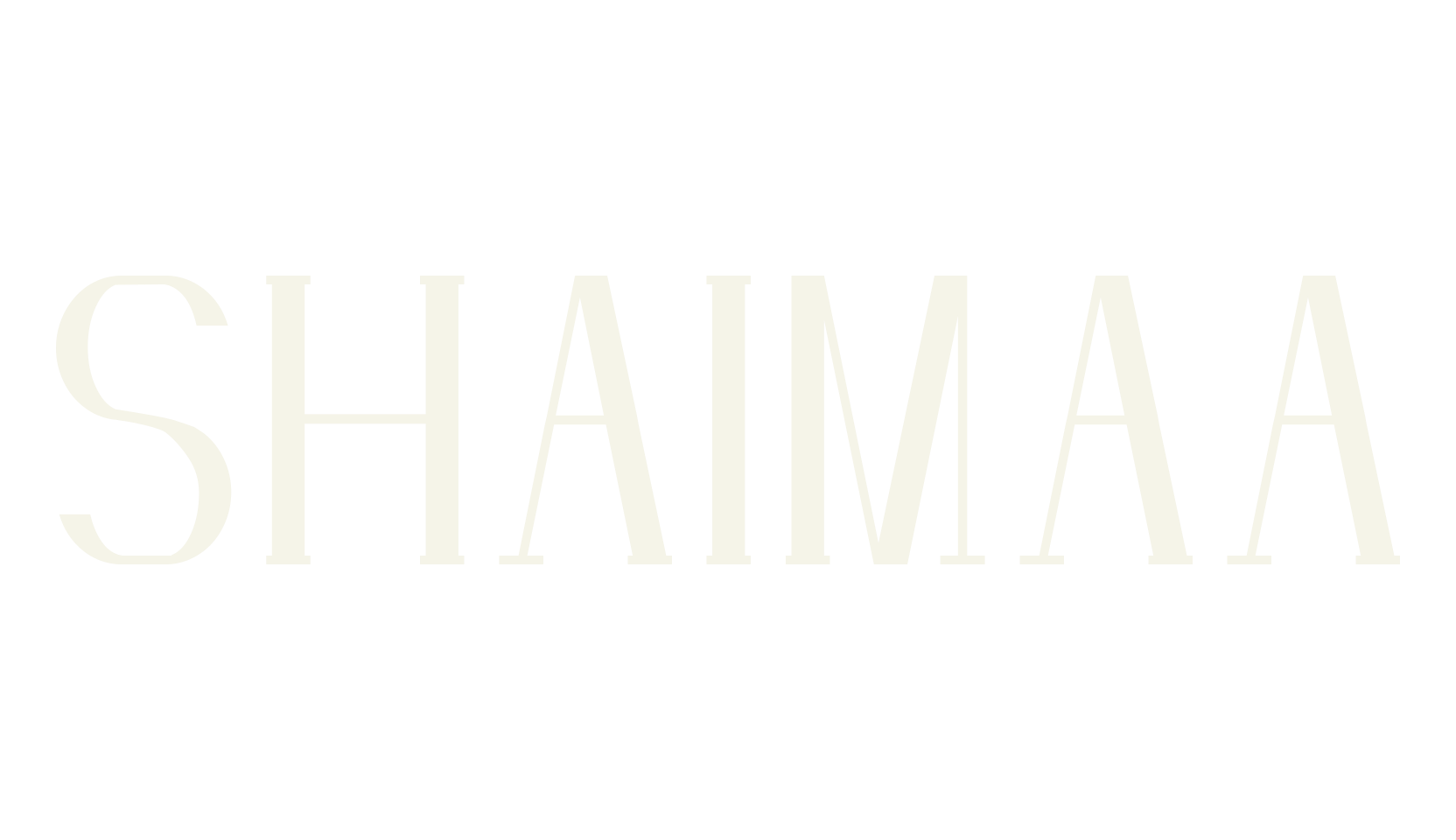 SHAIMAA, clothing font preview