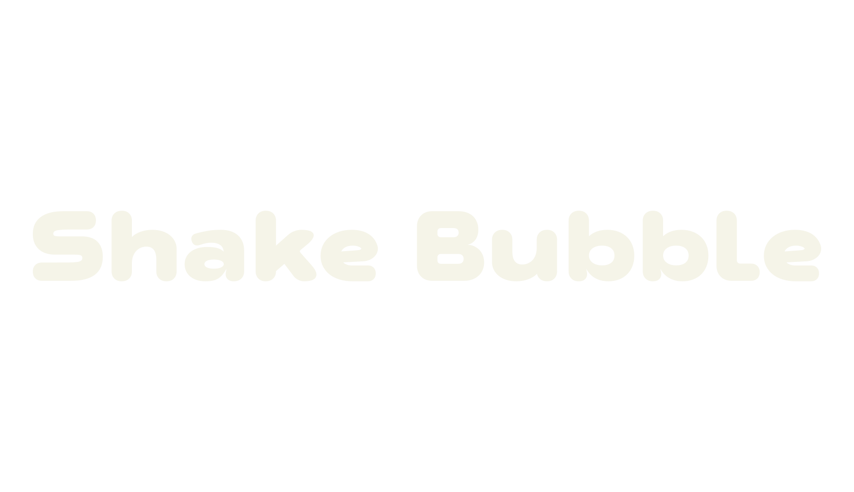 Shake Bubble, bubbly font preview