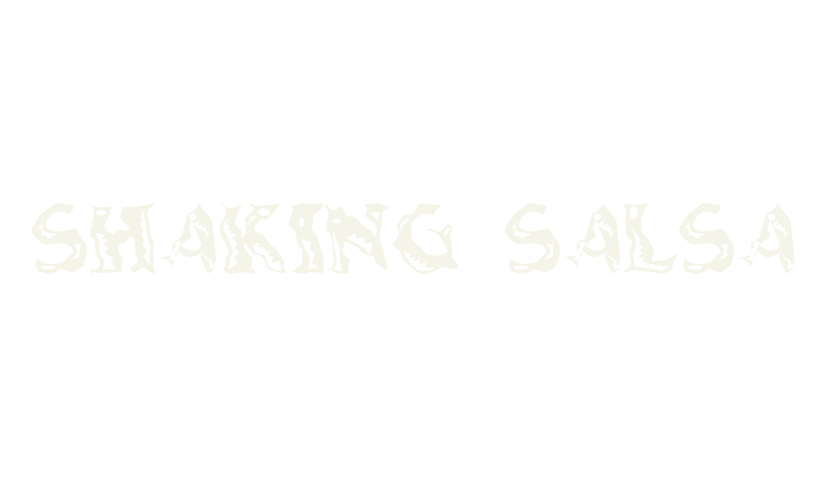 Shaking Salsa, wavy font preview