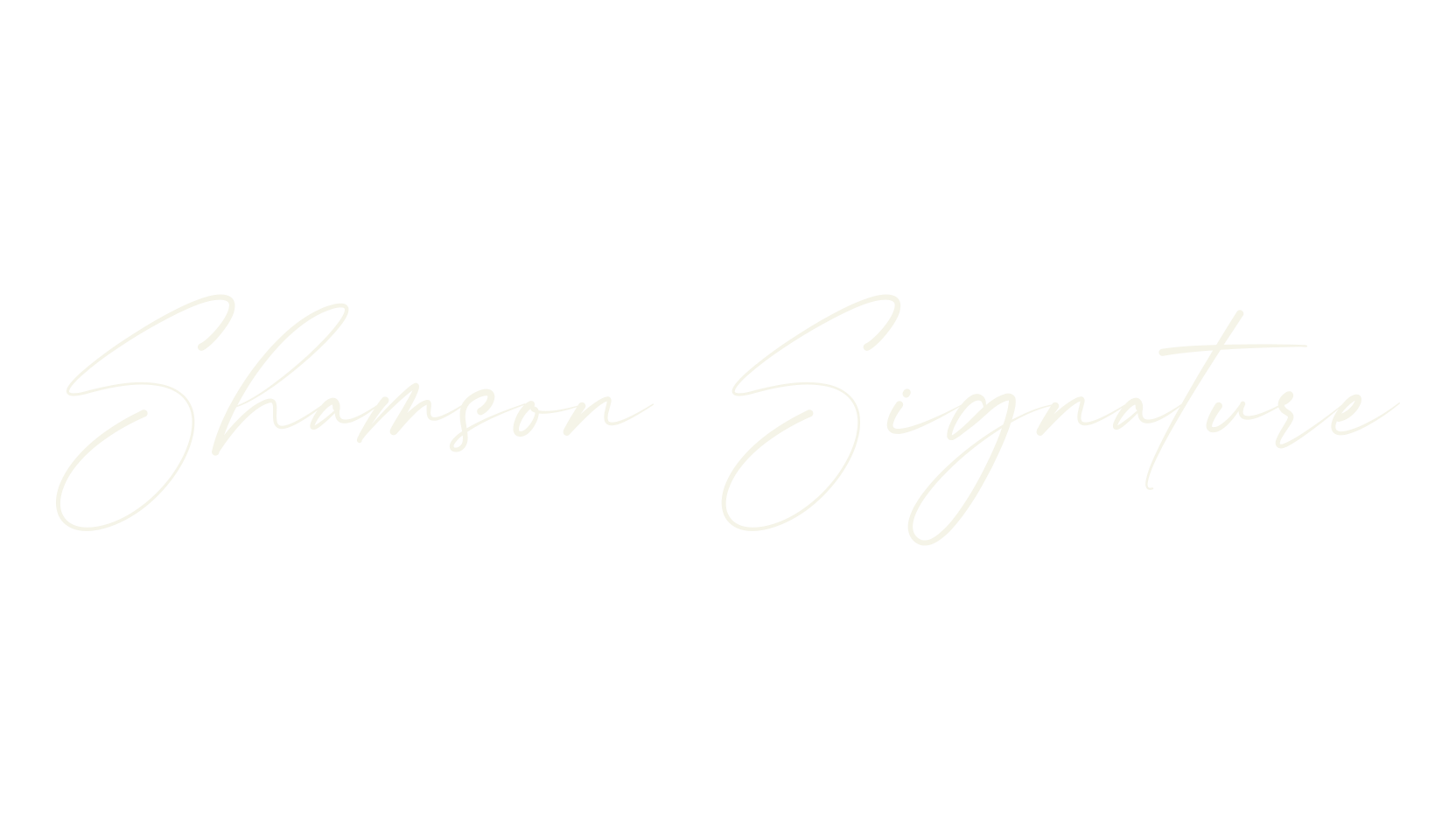 Shamson Signature, signature font preview