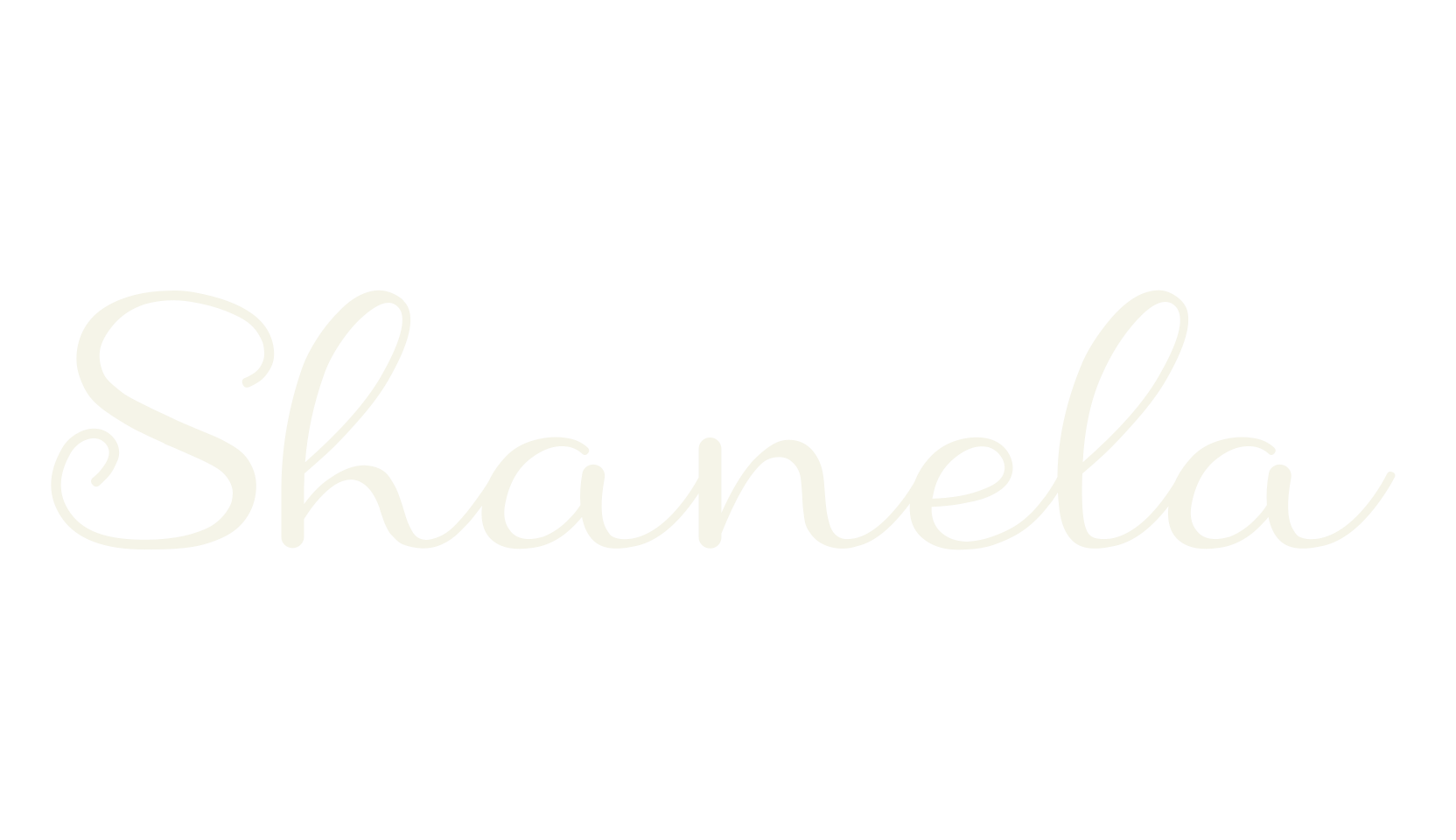 Shanela, fashion script font preview