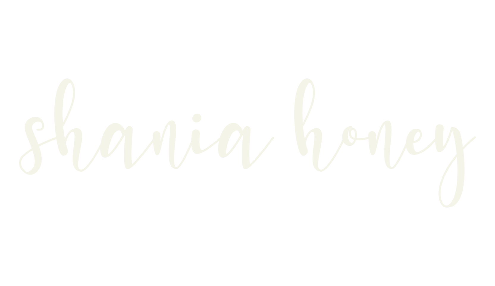 shania honey, script font preview