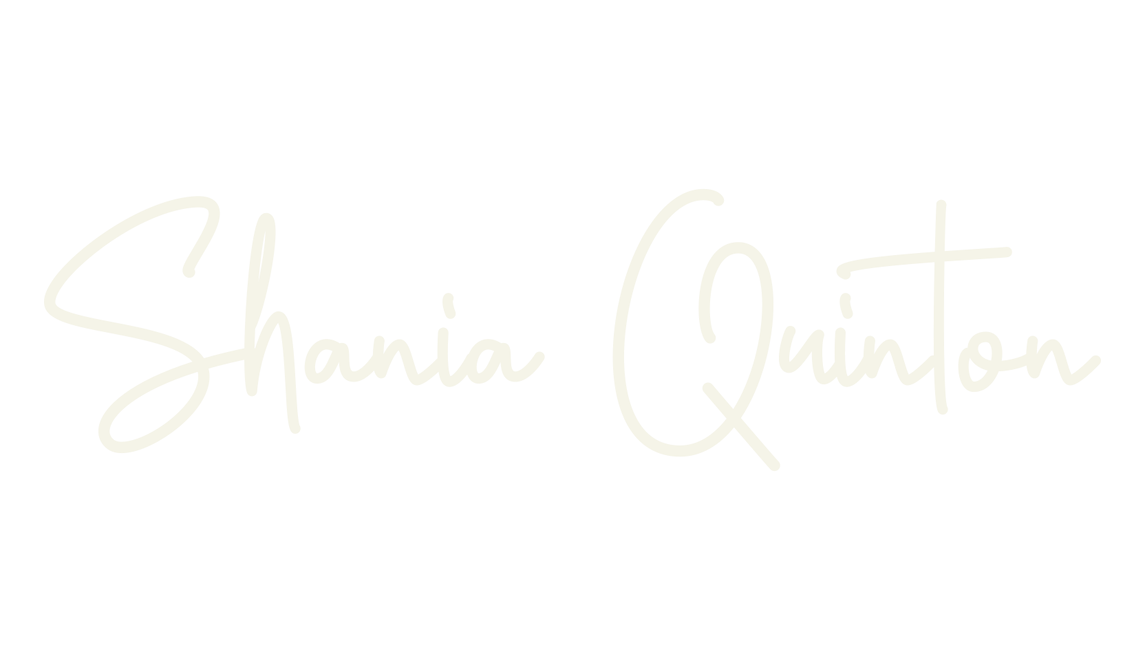 Shania Quinton, handwriting font preview