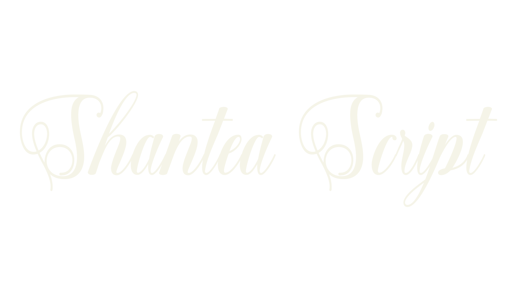 Shantea Script, script font preview