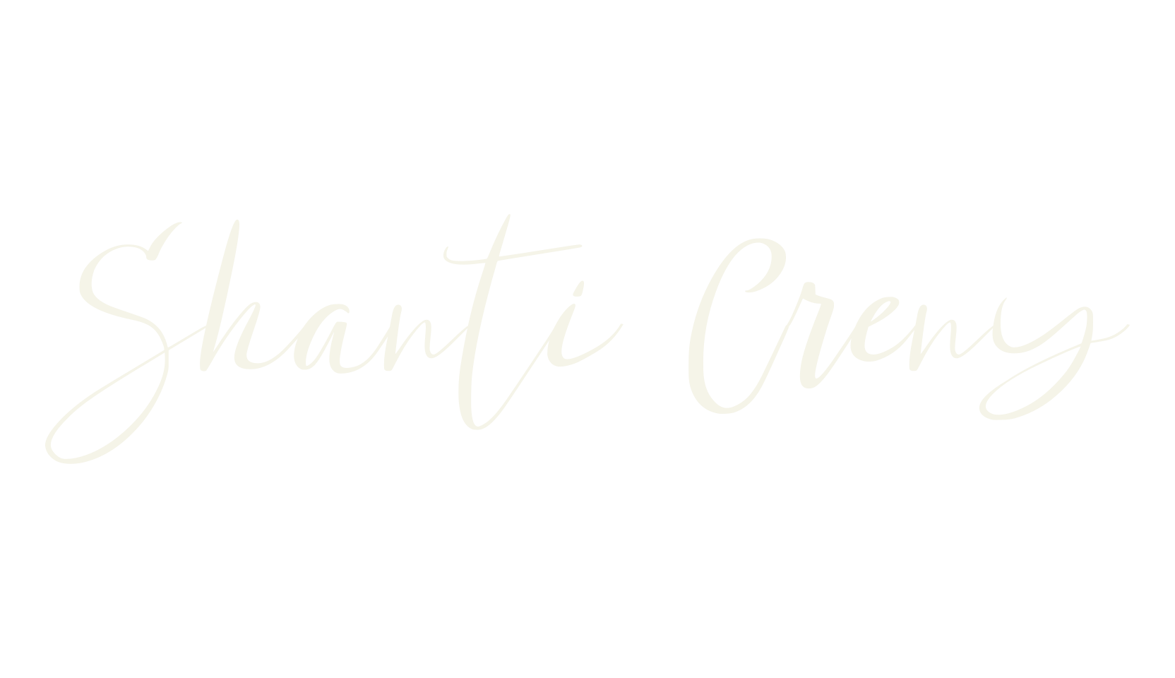 Shanti Creny, calligraphy font preview