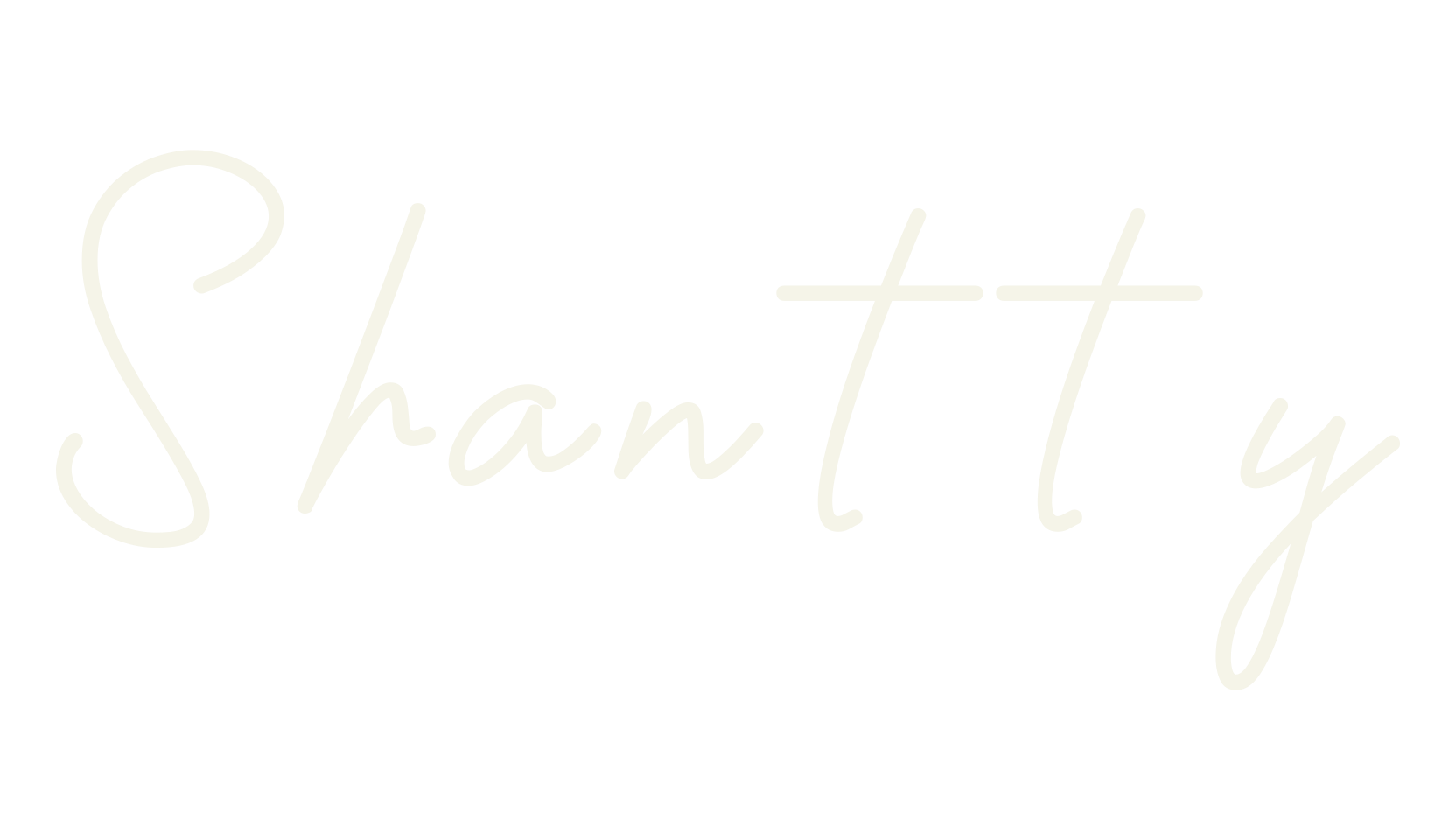 Shantty, signature font preview
