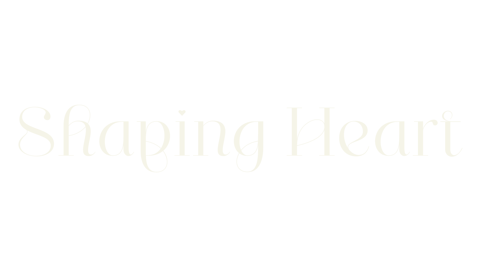 Shaping Heart, serif font preview