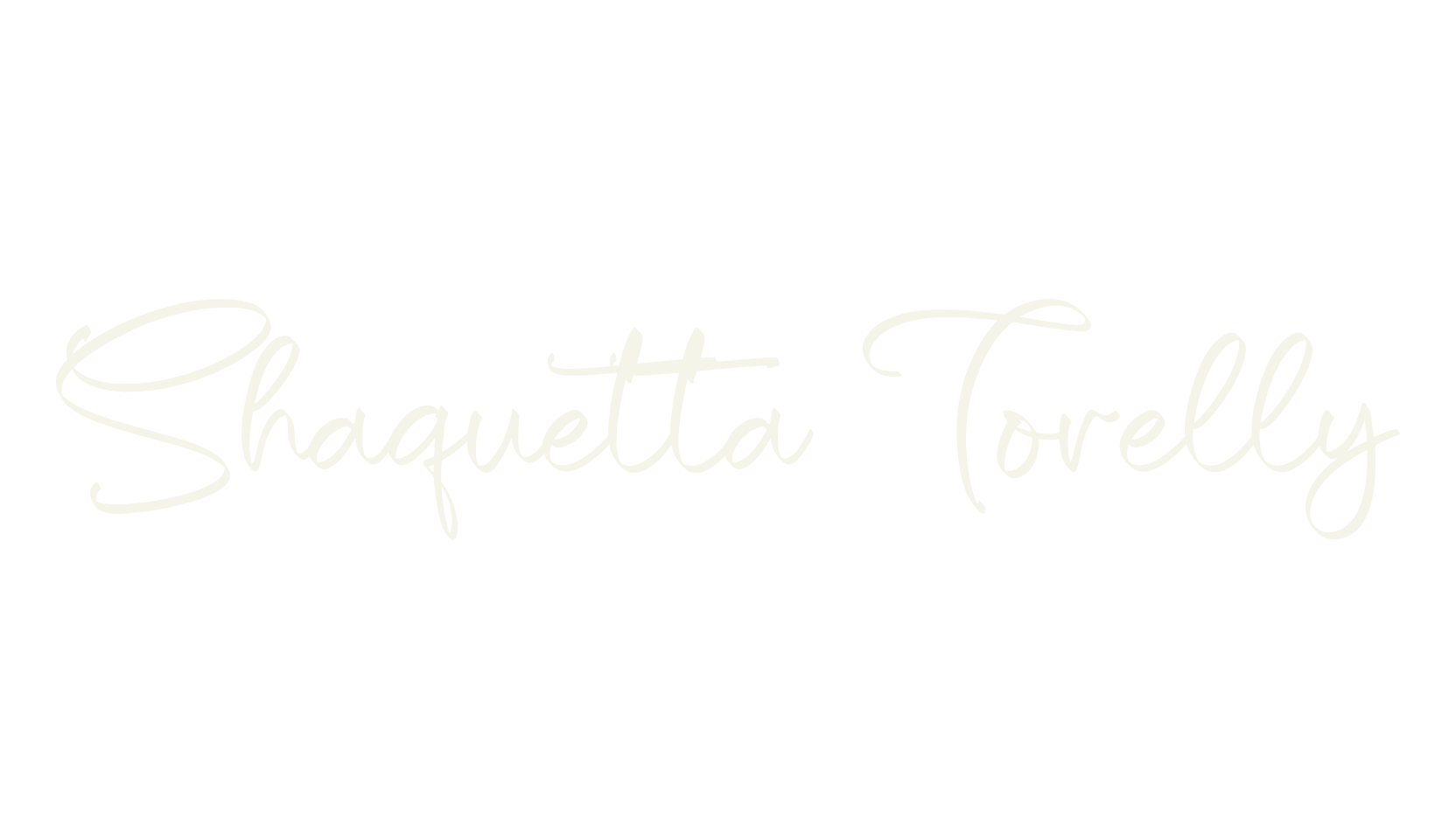 Shaquetta Torelly, cursive font preview