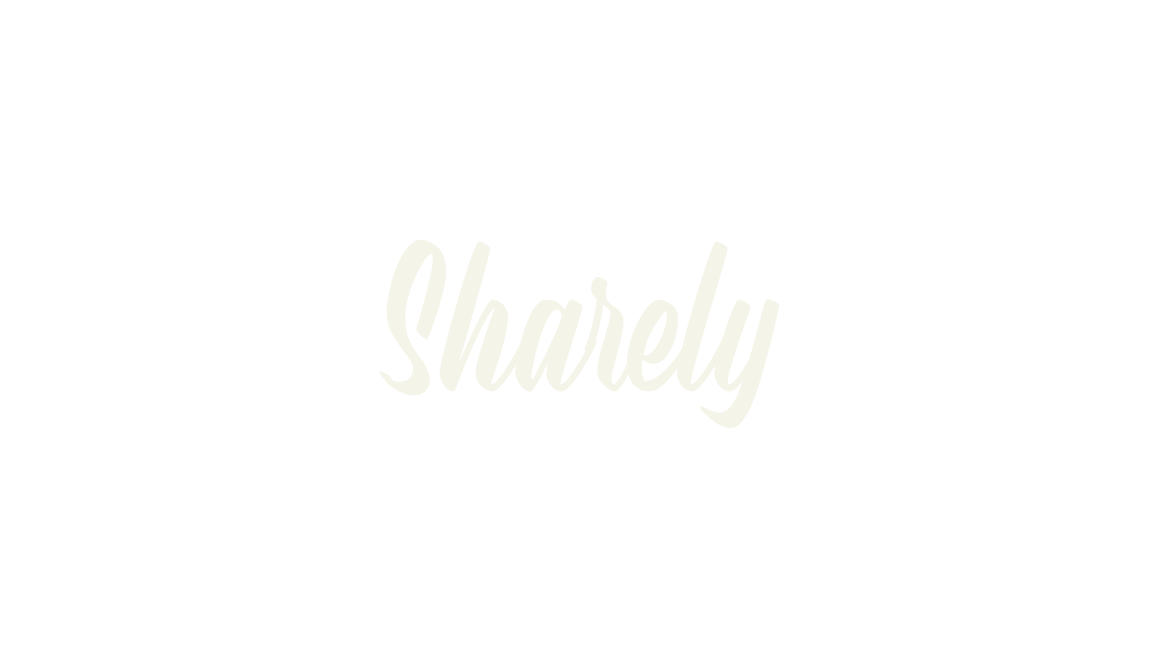 Sharely, girly font preview