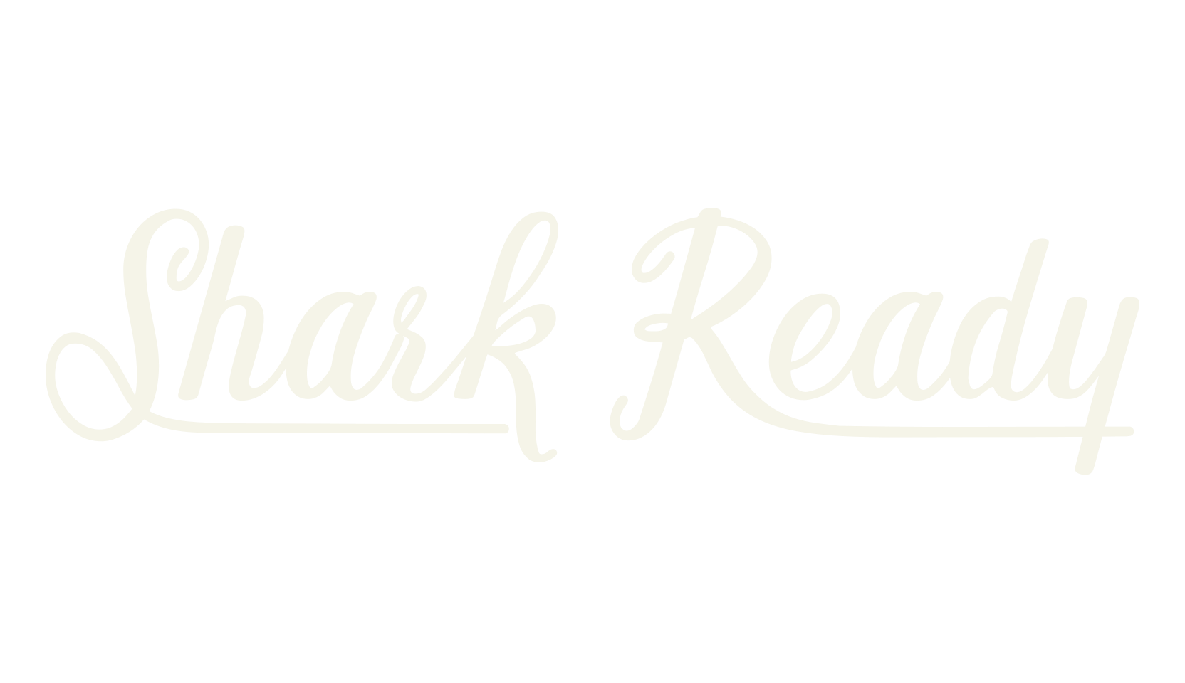 Shark Ready, calligraphy font preview