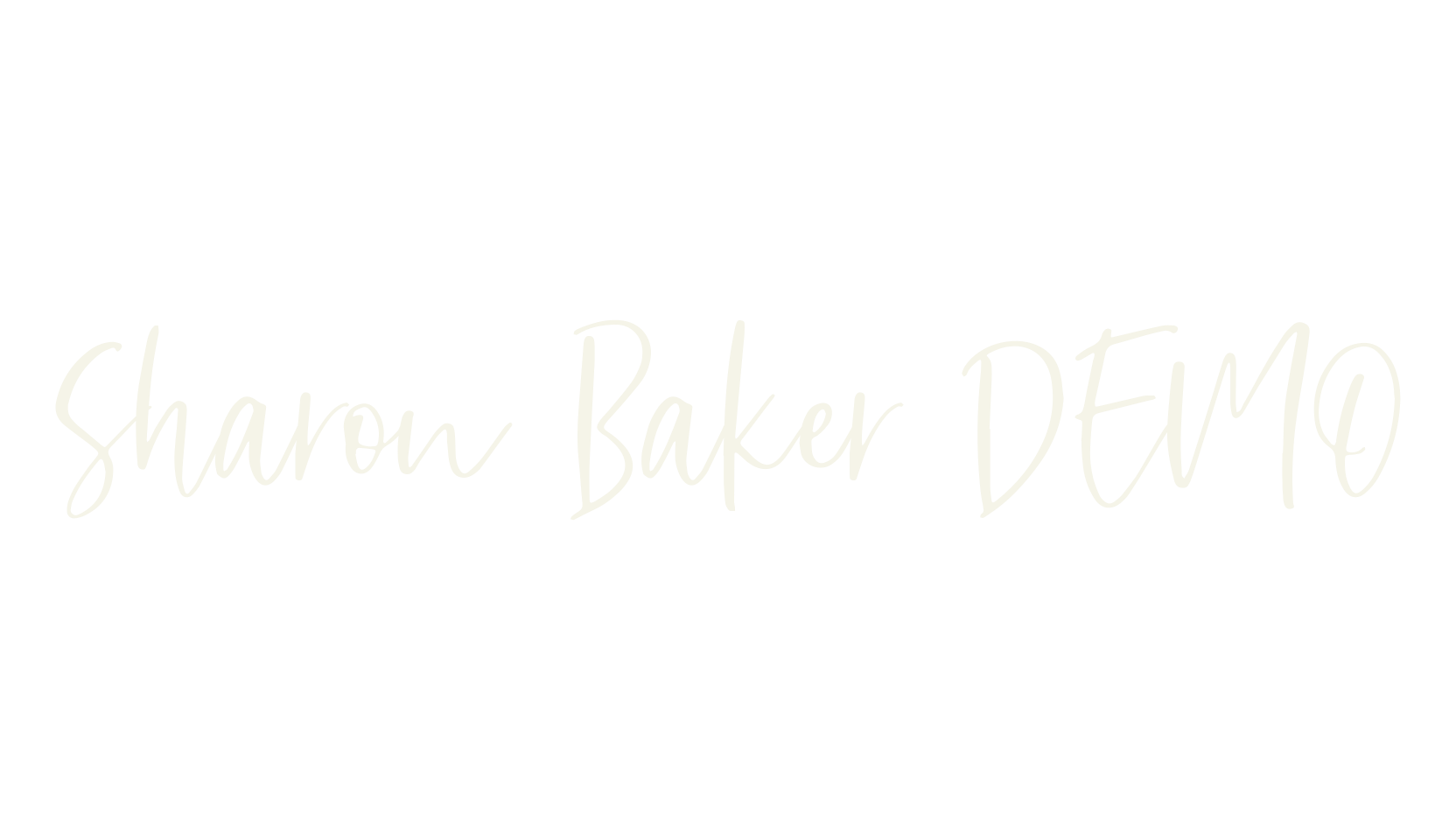 Sharon Baker DEMO, fashion script font preview