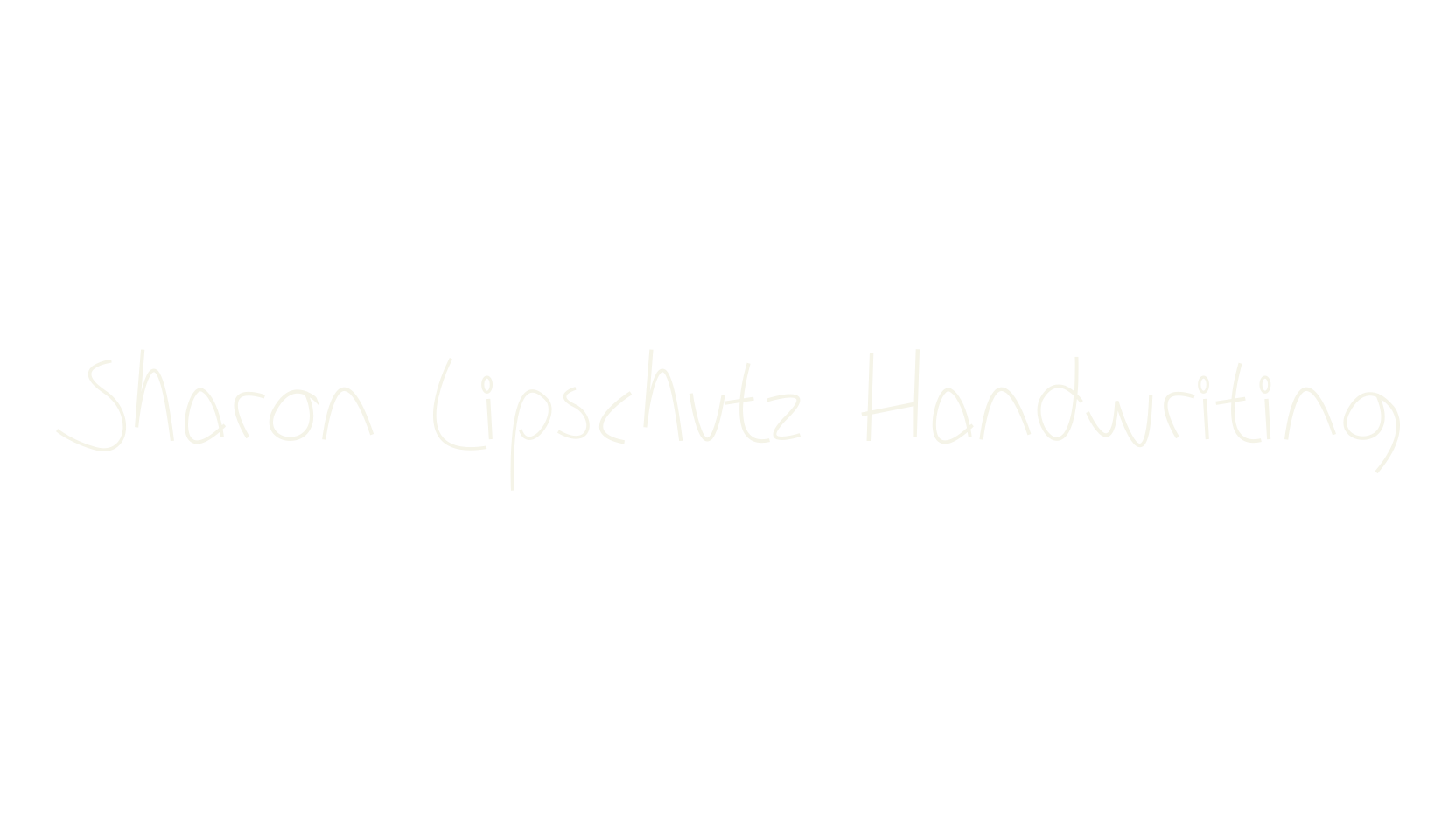 Sharon Lipschutz Handwriting, handwriting font preview