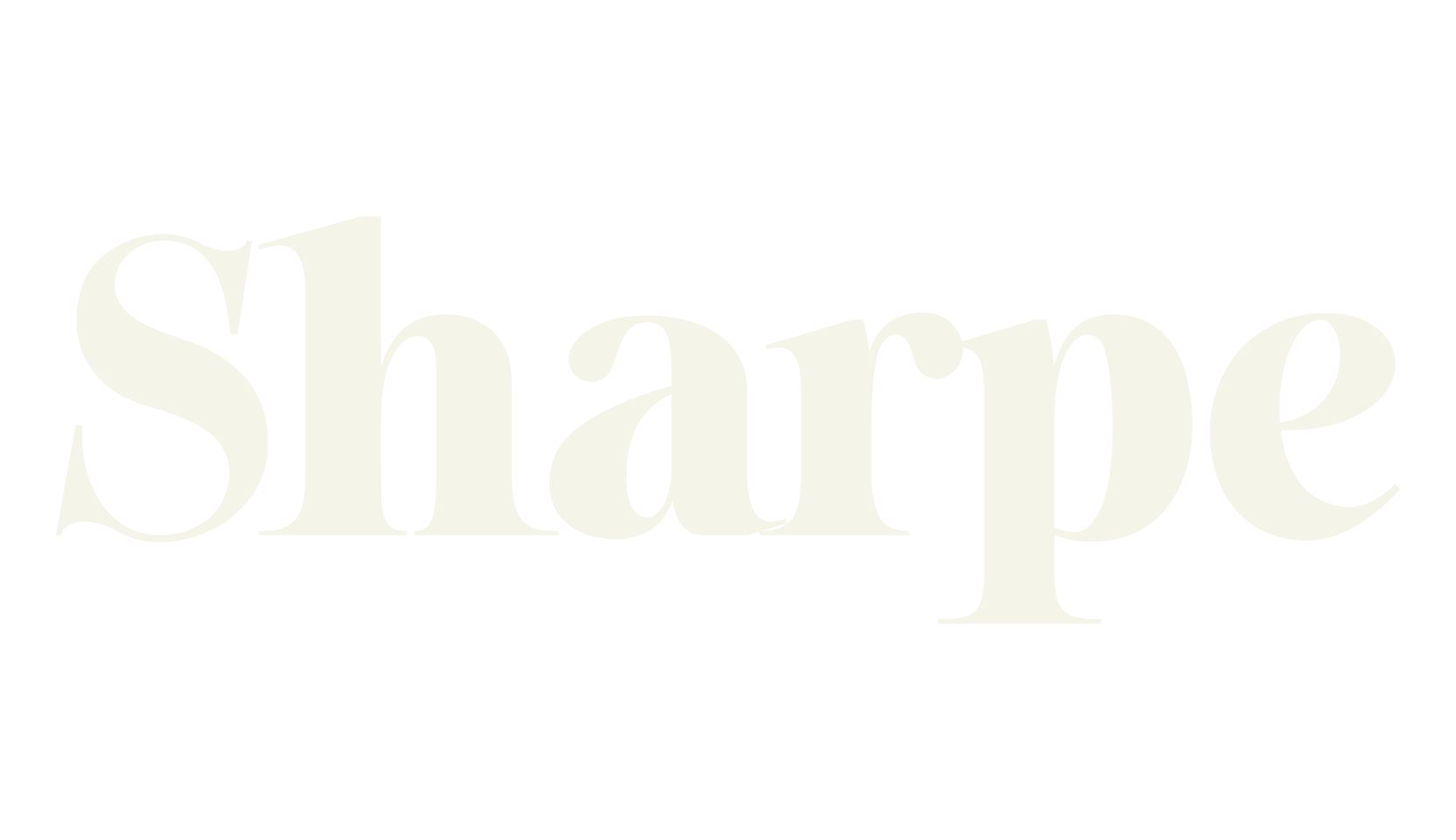 Sharpe, serif font preview
