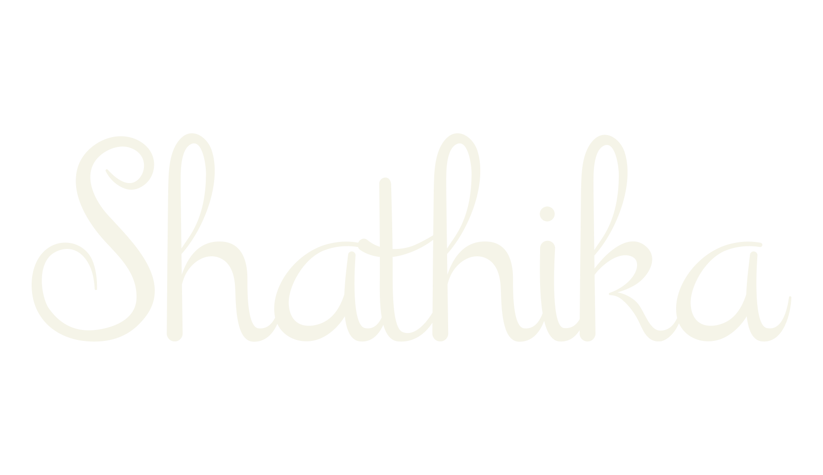 Shathika, fashion script font preview