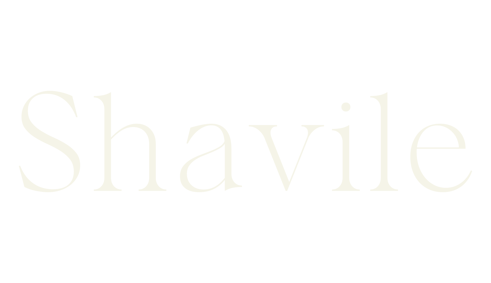 Shavile, typewriter font preview