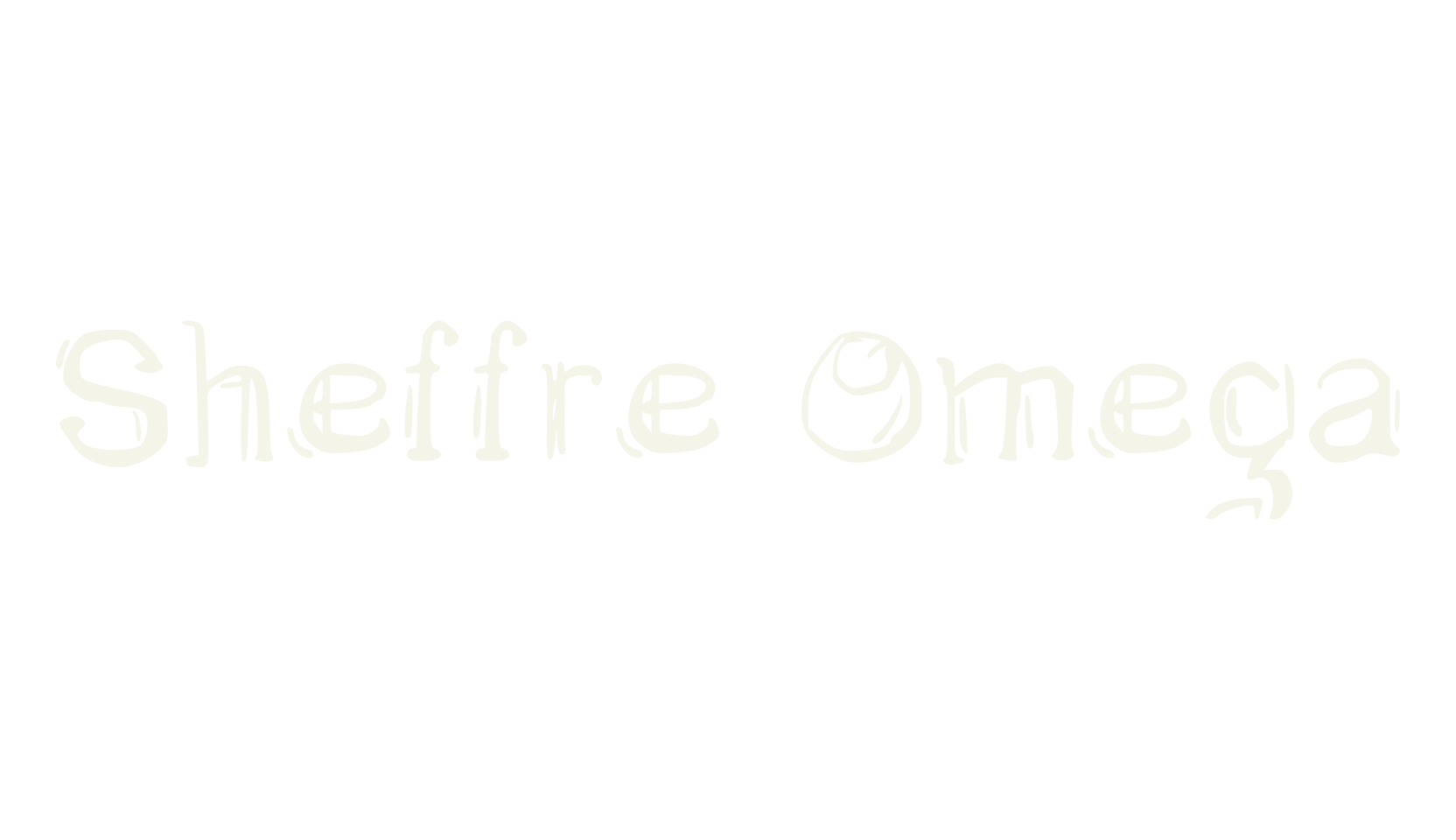 Sheffre Omega, greek font preview