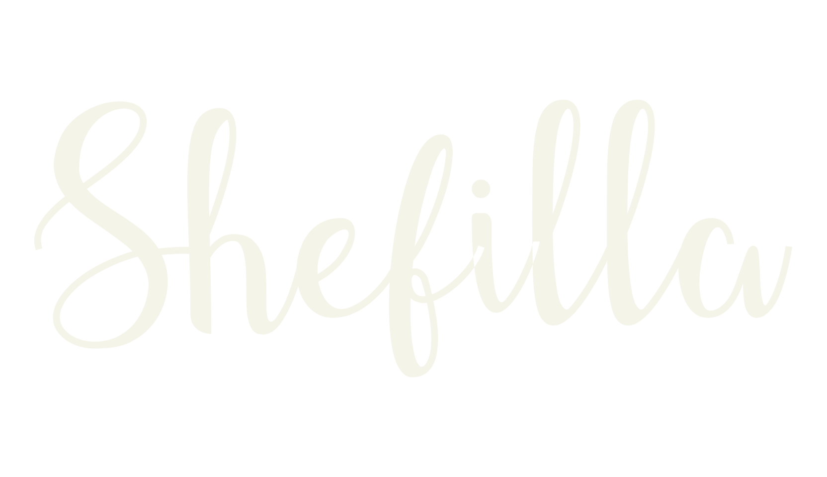 Shefilla, joined font preview