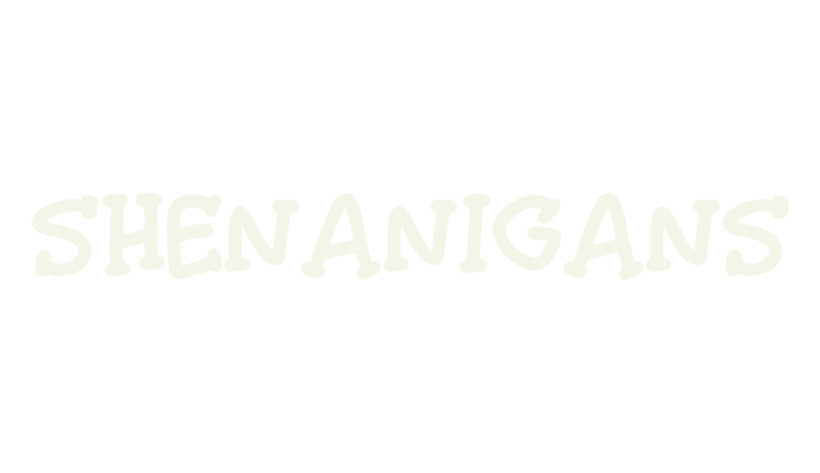 Shenanigans, serif font preview