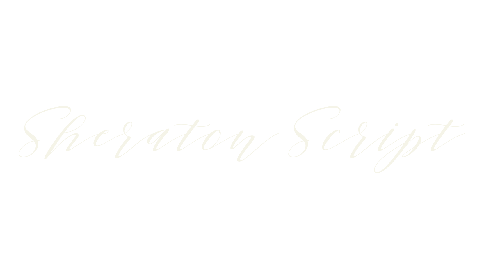 Sheraton Script, script font preview