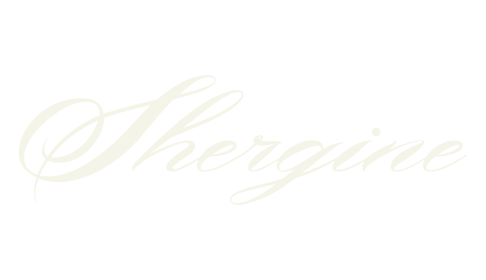 Shergine, calligraphy font preview