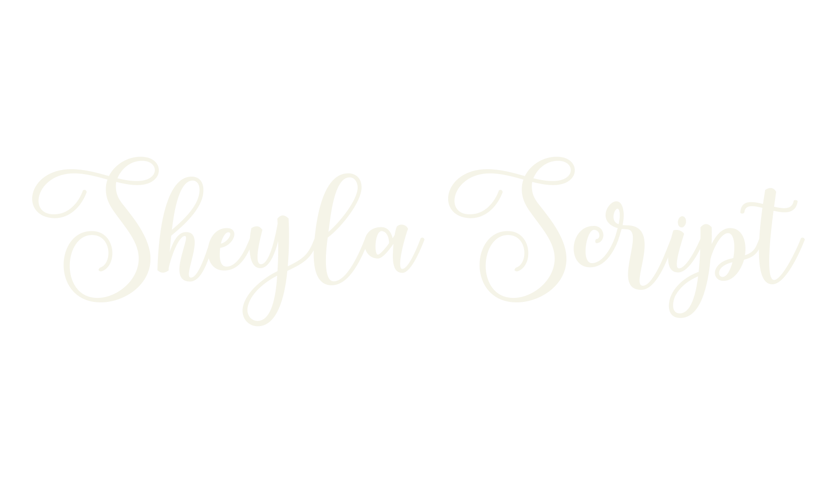 Sheyla Script, modern calligraphy font preview