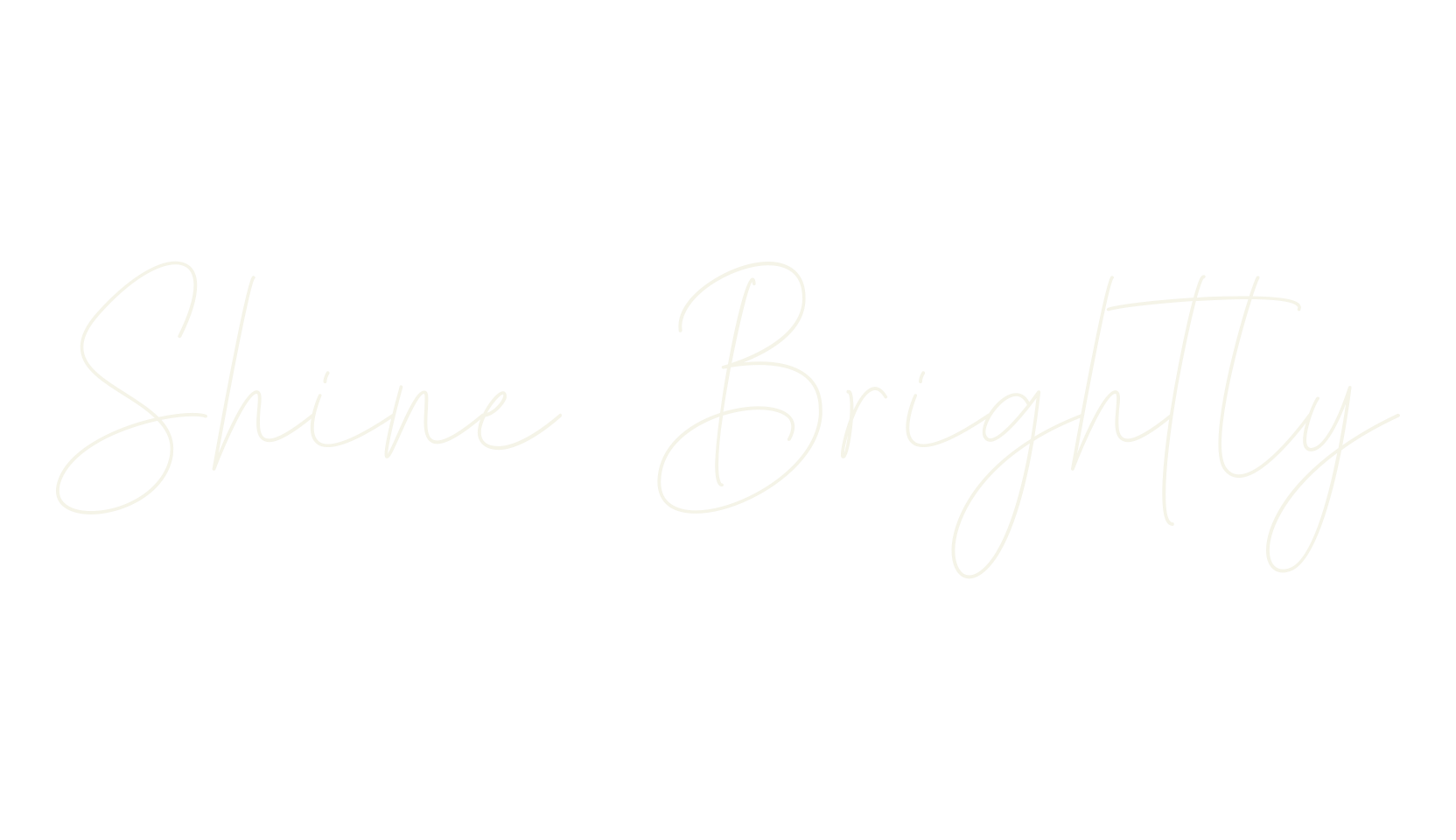 Shine Brightly, cursive font preview