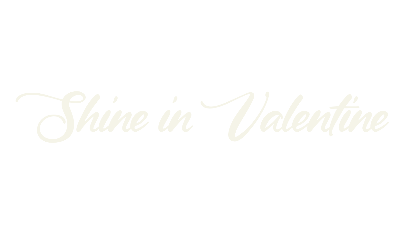 Shine in Valentine, script font preview