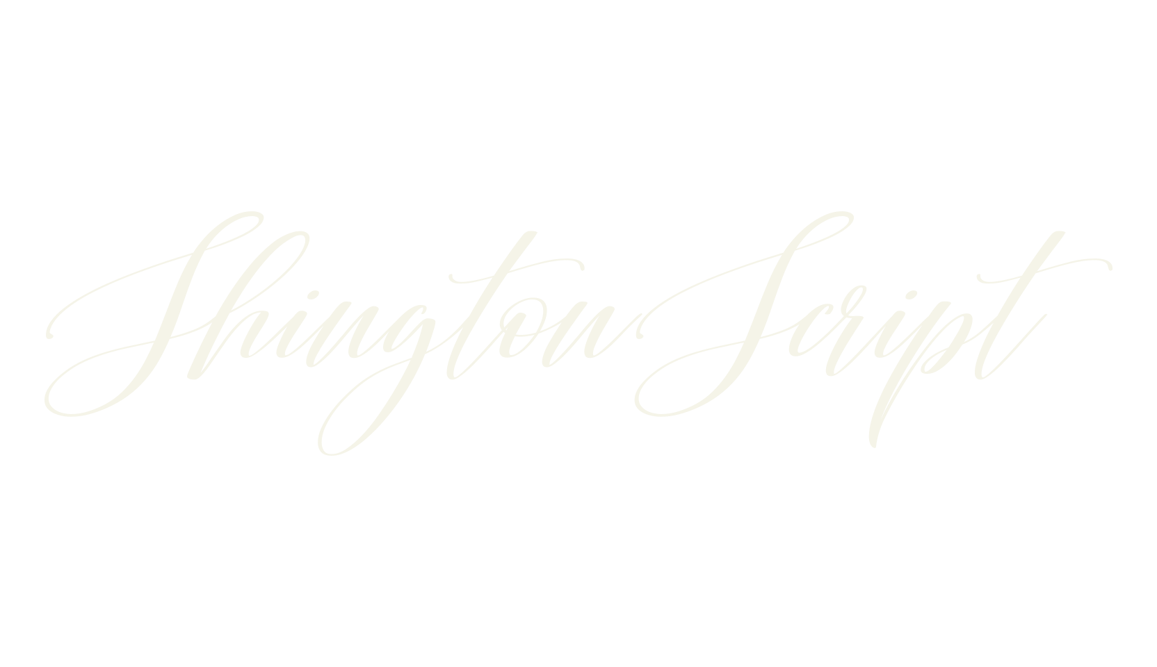 Shington Script, calligraphy font preview