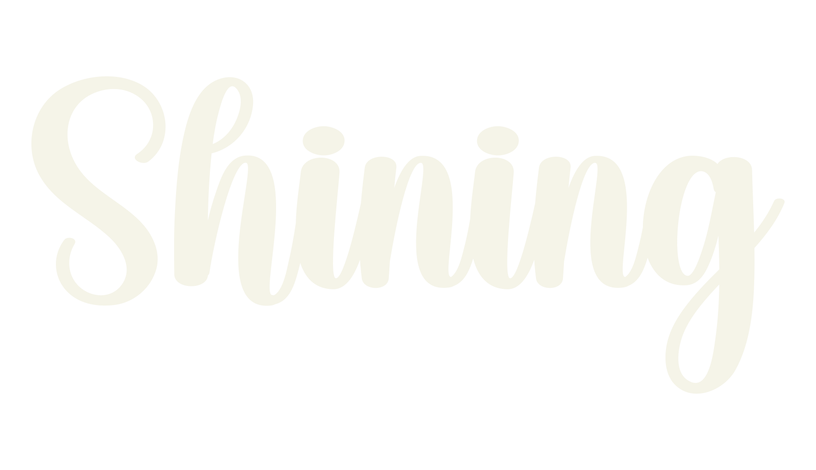 Shining, calligraphy font preview