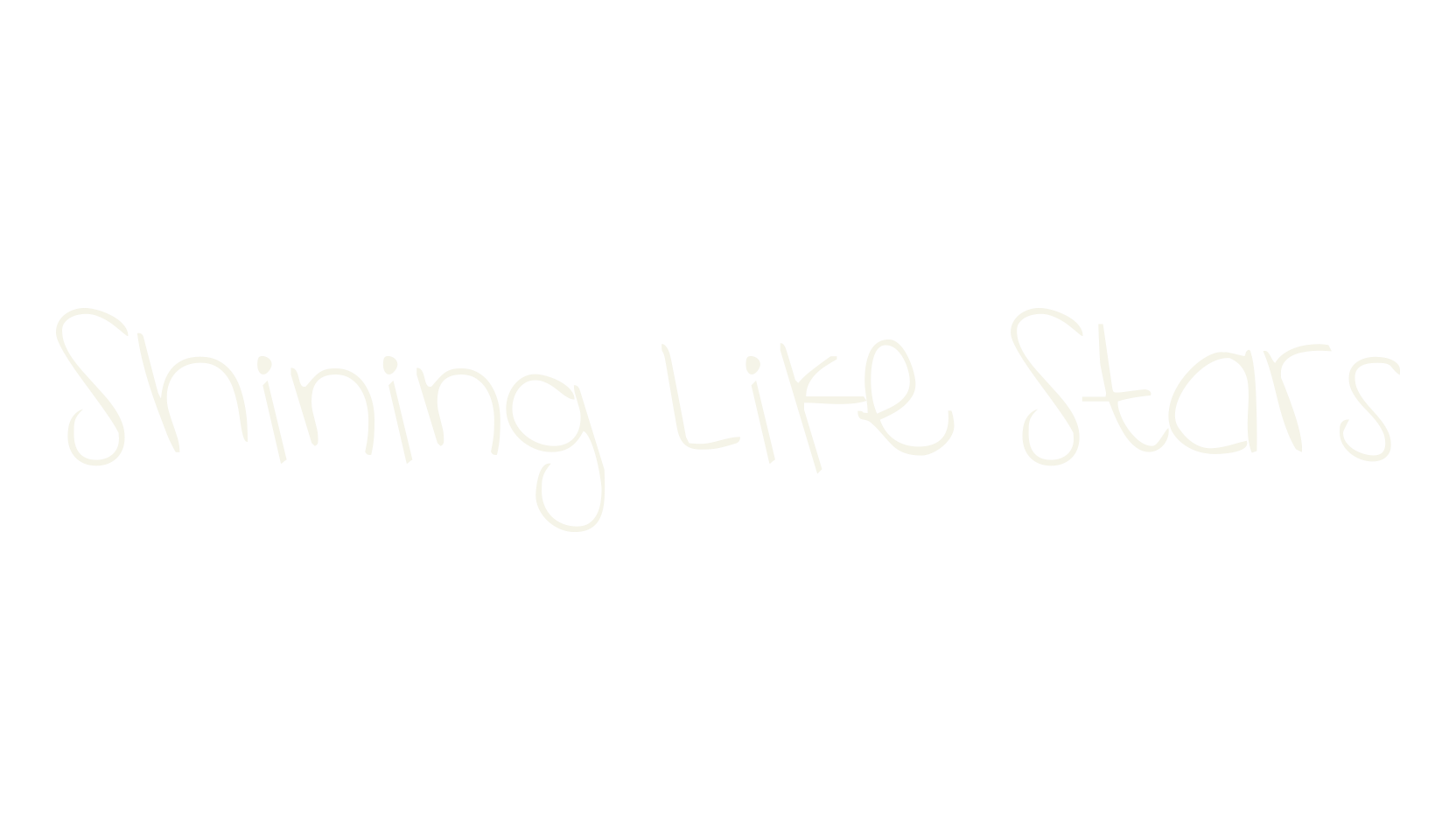 Shining Like Stars, display market font preview