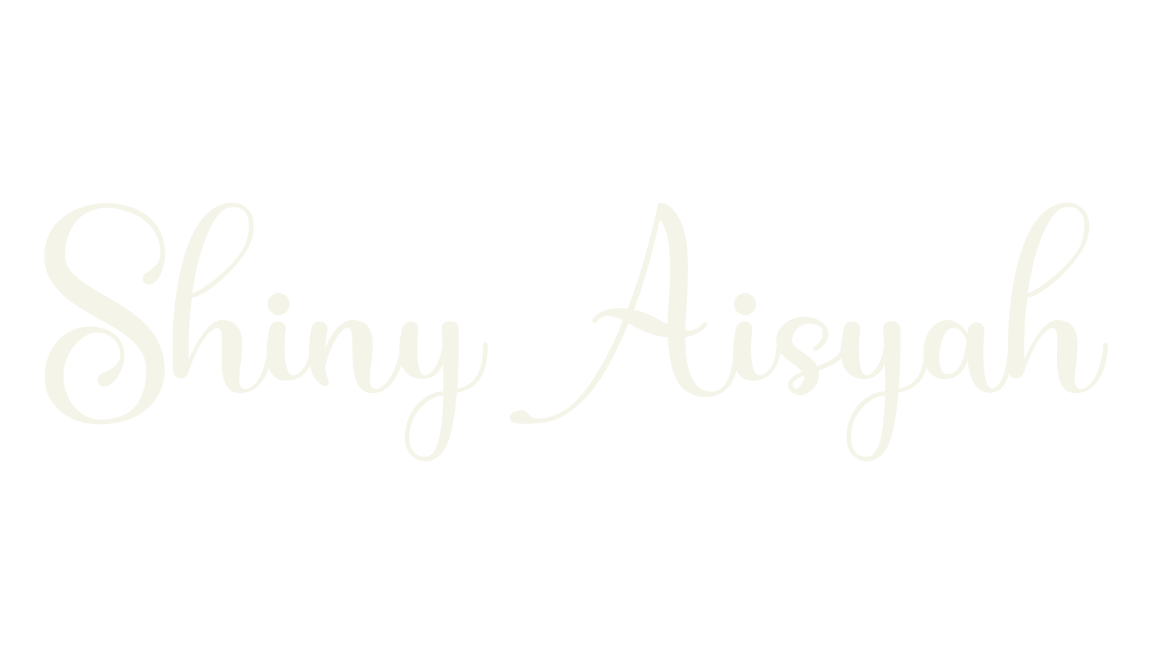 Shiny Aisyah, stylish font preview