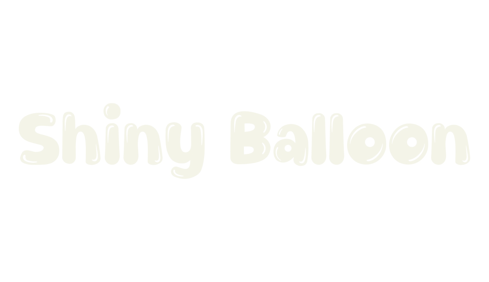 Shiny Balloon, bold font preview