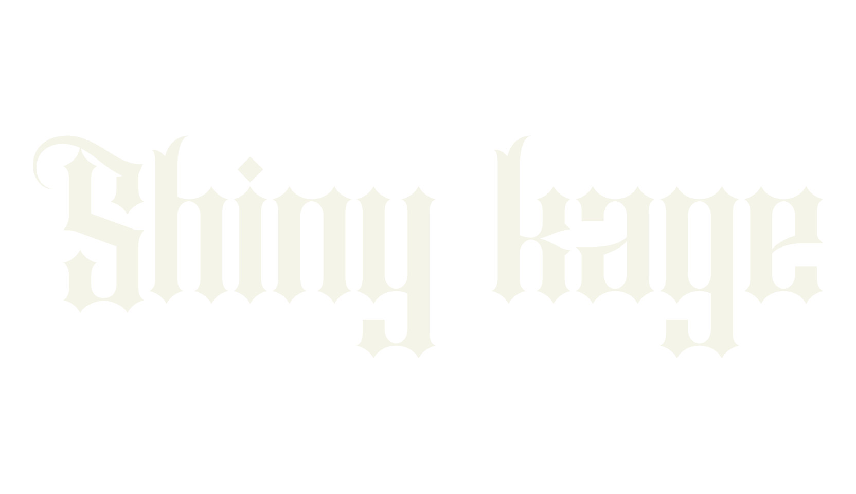Shiny kage, tattoo font preview